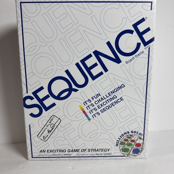 Jax Other - SEQUENCE- Original SEQUENCE Game with Folding Board, Cards and Chips by Jax